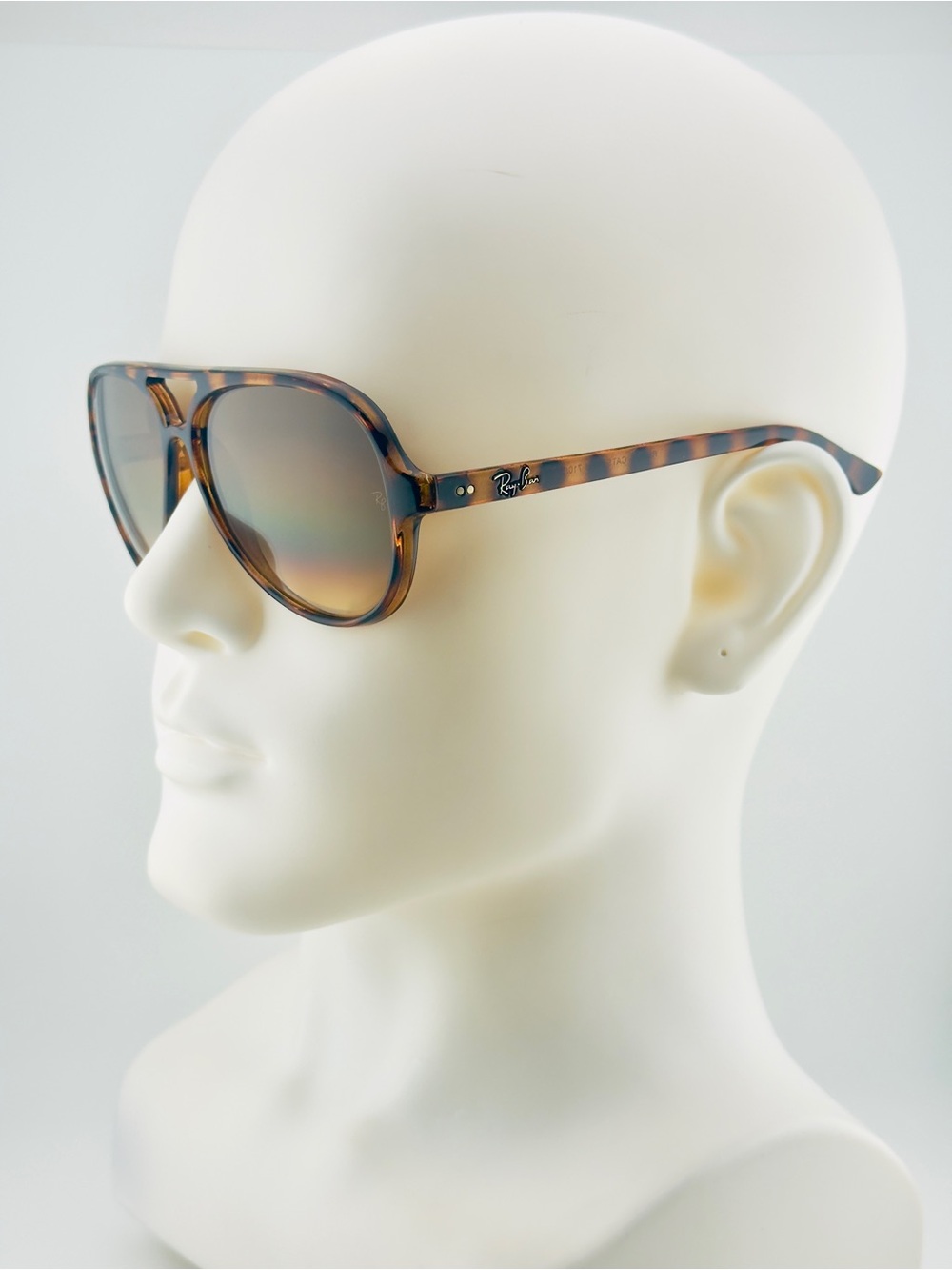 Ray-Ban Sunglasses CATS 5000 Classic Polished Havana Frame Gradient Brown Lenses - Picture 4 of 14